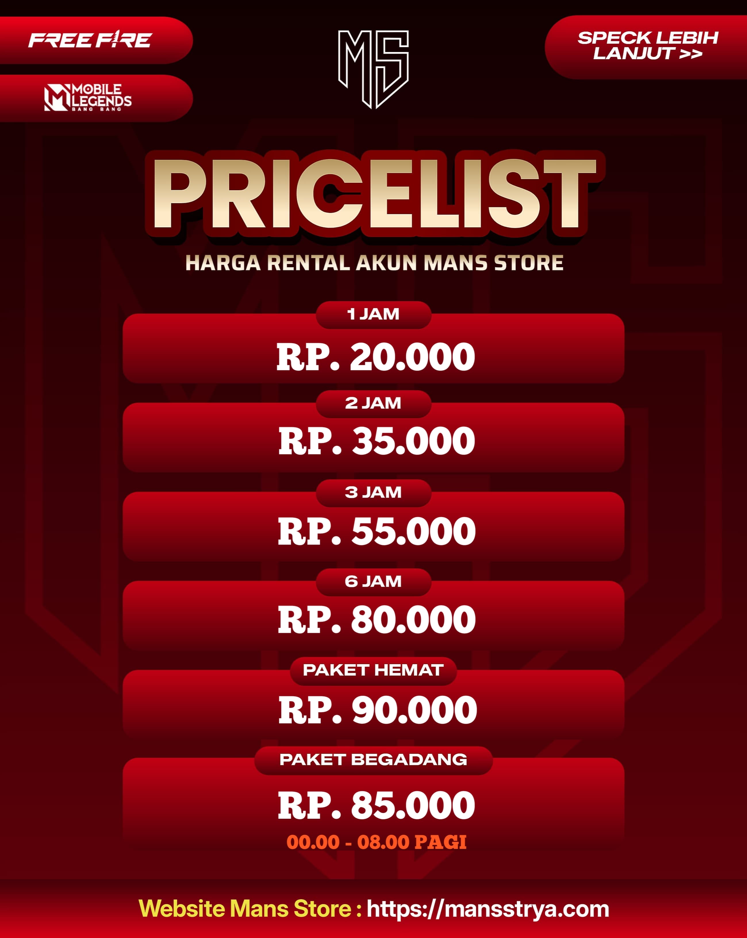 RENTAL FREE FIRE 0009