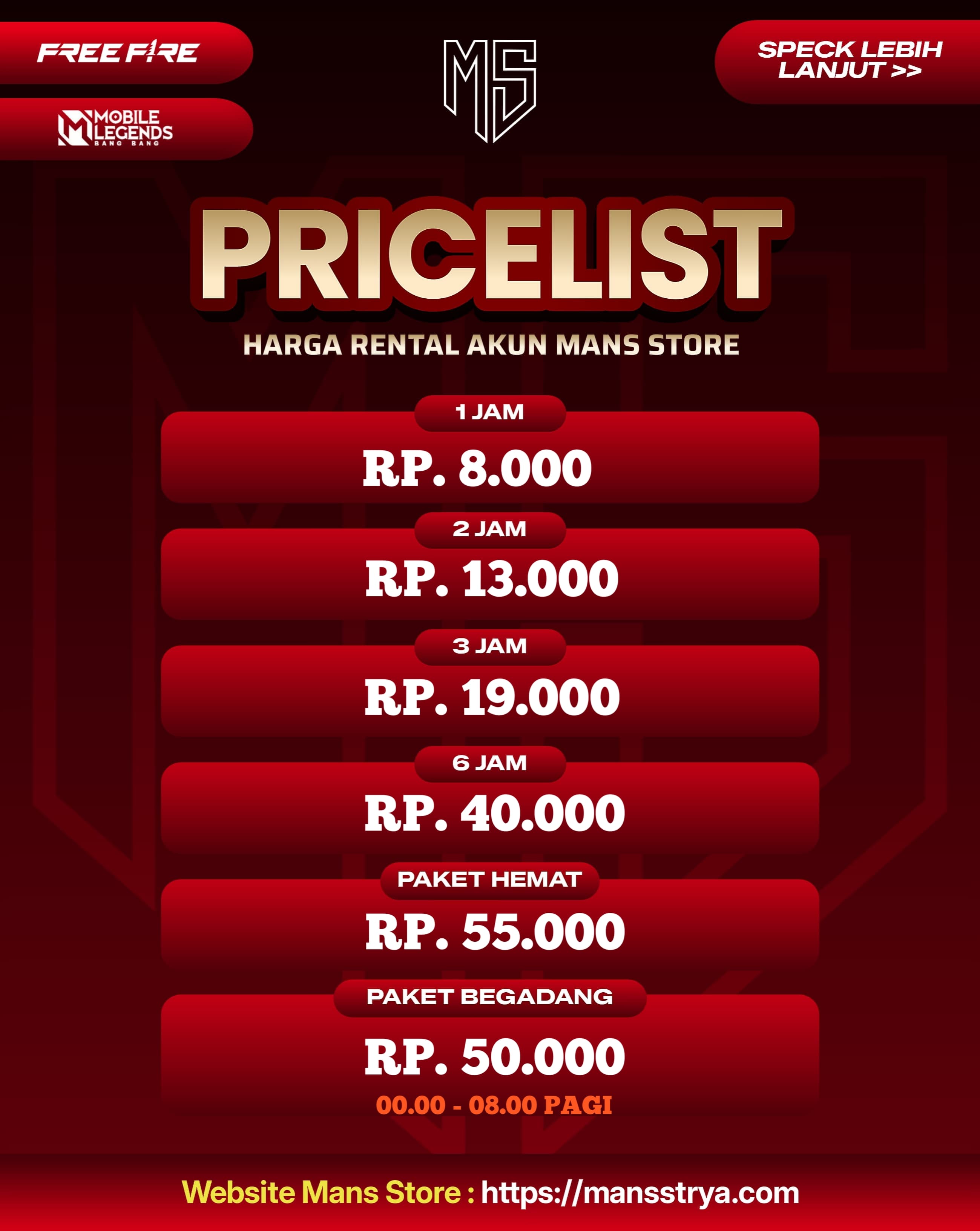 RENTAL FREE FIRE 0007